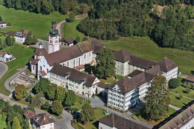 Fischingen 001 Kloster Luftaufnahme PILGRIM